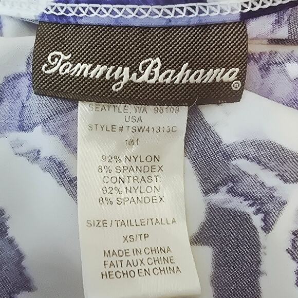 Tommy Bahama Blue Ruffle Bottom Pockets Summer Vacation Women's Dress XS - Picture 4 of 4